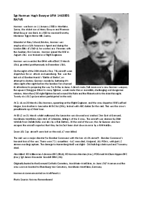 A preview of a PDF biography for Bowyer, Norman Hugh